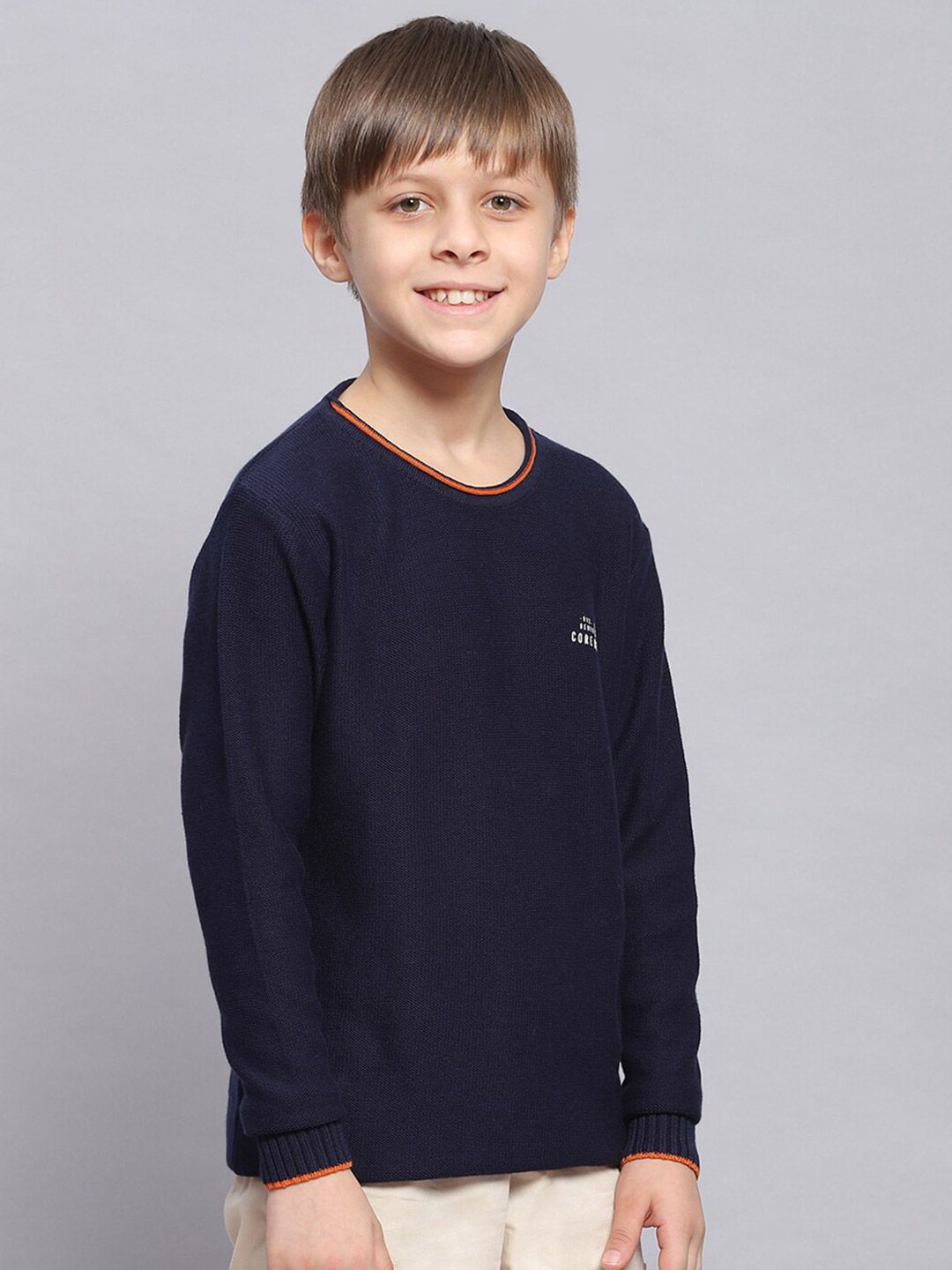 Monte Carlo Boys Long Sleeves Pure Cotton Pullover