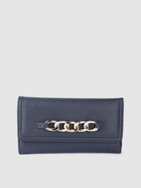Lino Perros Women Snakeskin Textured Three Fold Wallet