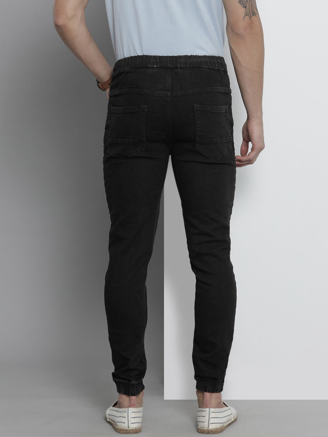 Garage CO Lelaki India Hitam Slim Seluar jeans