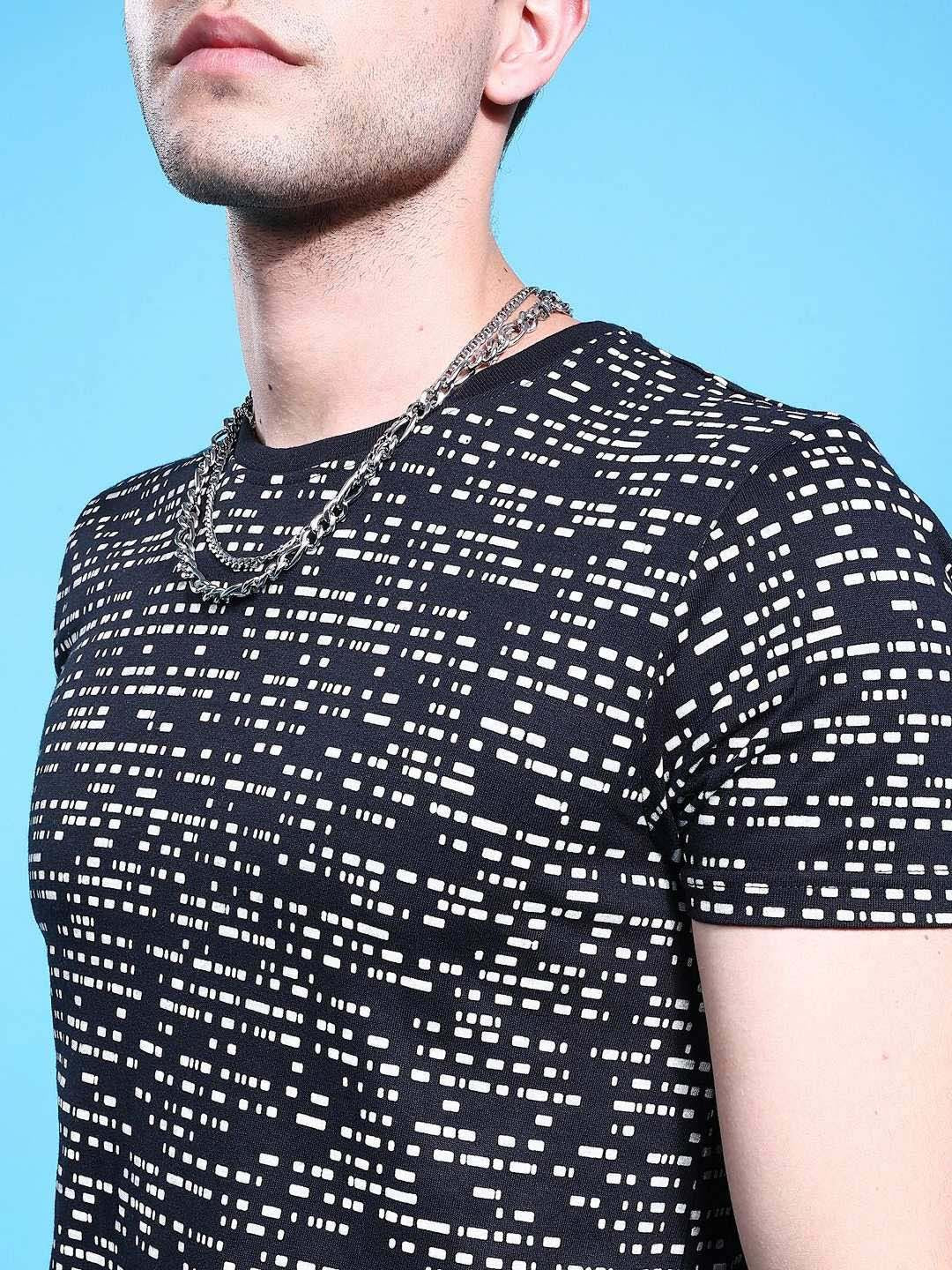 The Indian Garage Co Men Printed Monochrome T-shirt