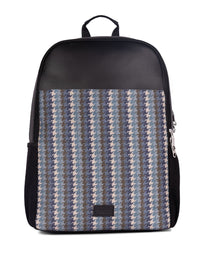 Zouk Men Backpack Rintangan Air Bercetak Geometri Sehingga 16 Inci