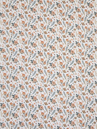 BOMBAY DYEING Dream Lover Brown Floral 104 TC Cotton Queen Bedsheet Set-2.24 m X 2.54 m