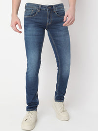 SPYKAR Men Cotton Slim Fit Low-Rise Light Fade Stretchable Jeans