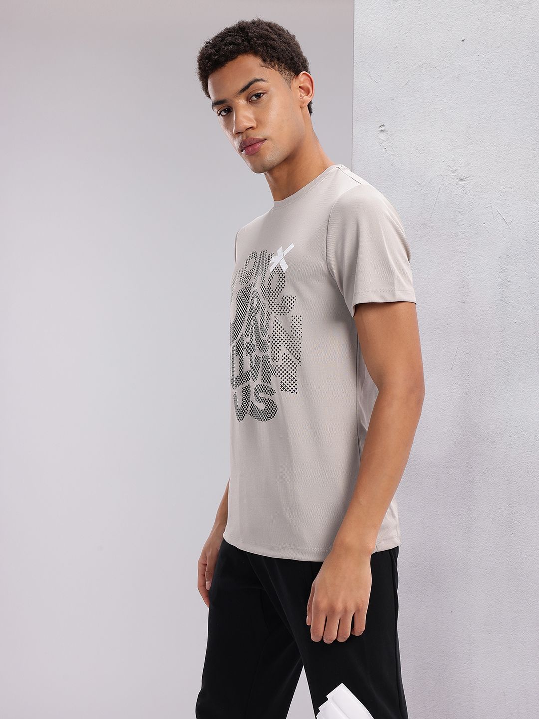 HRX by Hrithik Roshan Typography Print Rapid-Dry Running T-shirt