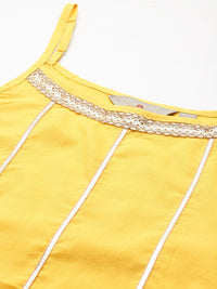 Anouk Tyohar Collection Gotta Patti Pure Cotton Kurti with Sharara & Dupatta
