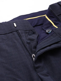 Raymond Men Checked Slim Fit Trousers