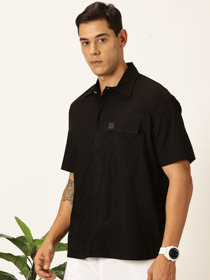 Thomas Scott Men Premium Boxy Pure Cotton Casual Shirt