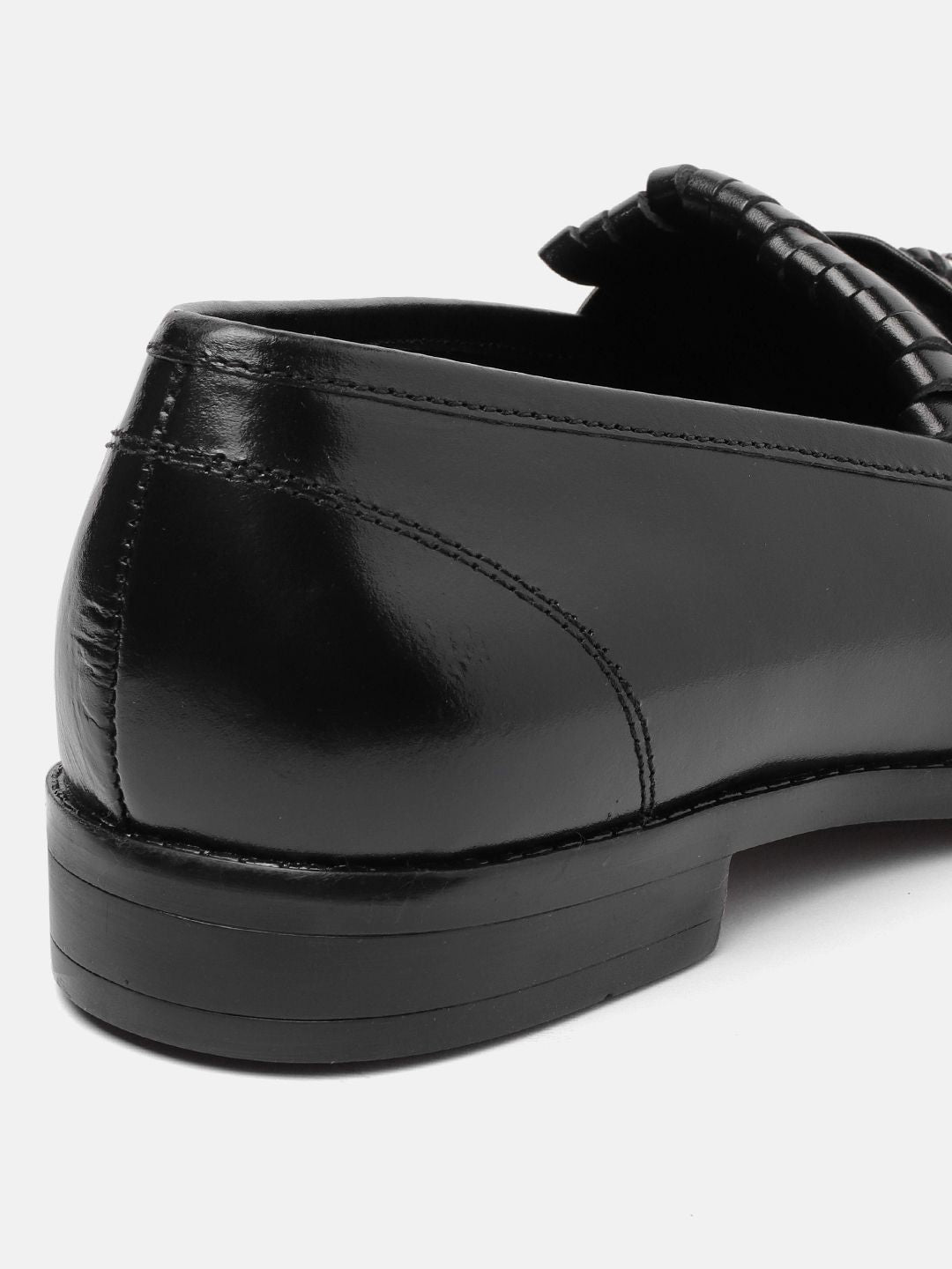 House of Pataudi Men Tasselled Formal Loafers