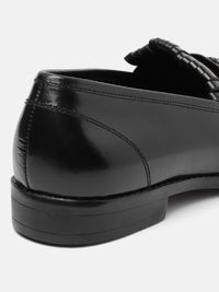 House of Pataudi Men Tasselled Formal Loafers