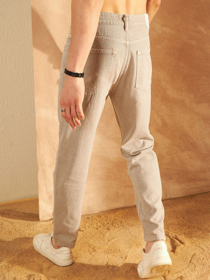 DENNISON Men Comfort Mom Fit Clean Look Cotton Jeans