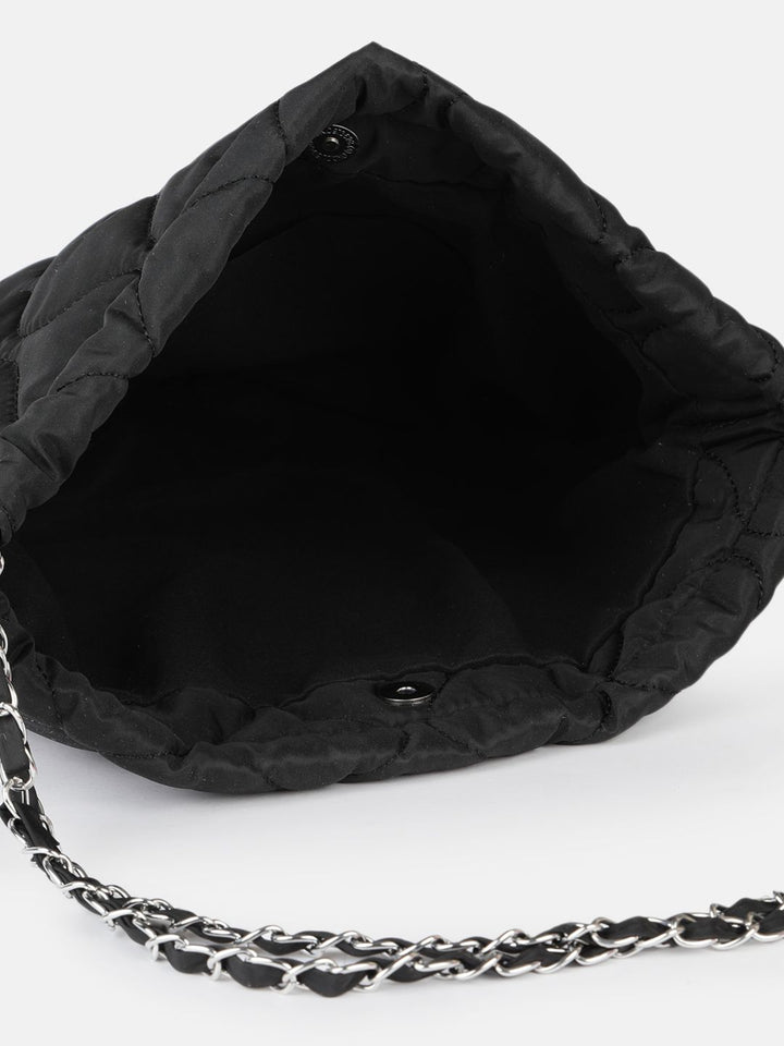 DressBerry Structured Quilted Shoulder Bag with Pouch