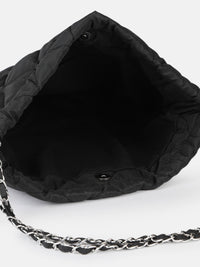 DressBerry Structured Quilted Shoulder Bag with Pouch