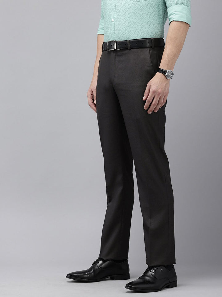 Park Avenue Men Textured Formal Trousers