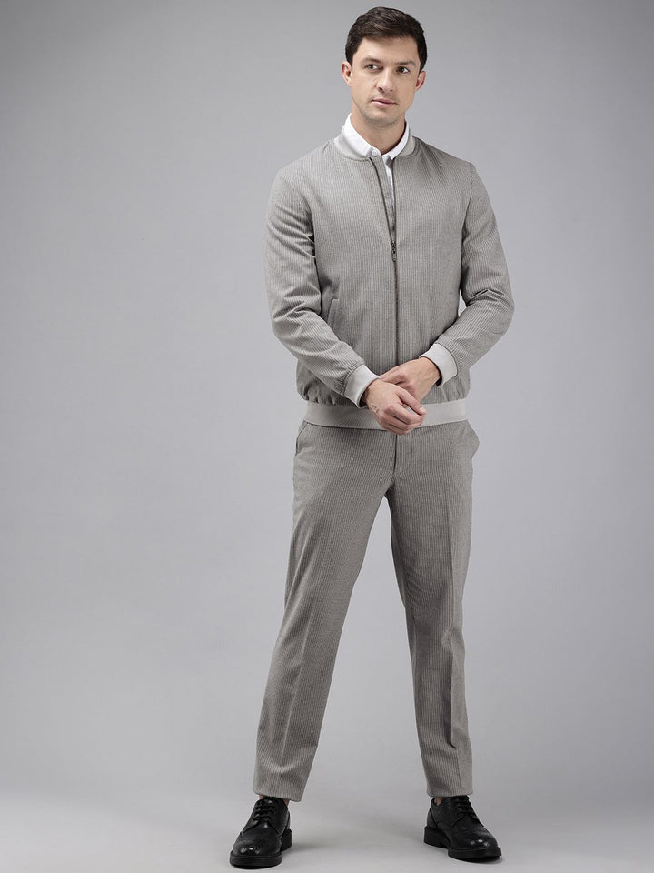 Park Avenue Striped Neo Fit 2 Piece Formal Suits