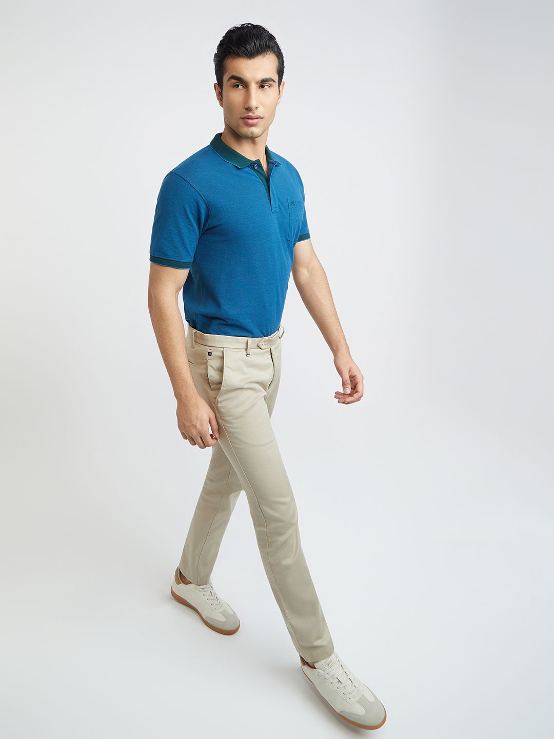 Raymond Modern Fit Pure Cotton Polo Collar T-shirt