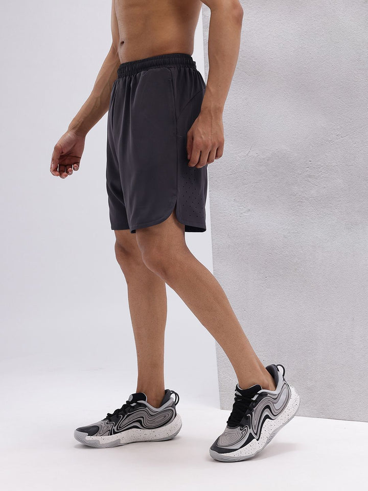 HRX by Hrithik Roshan Men Brand Logo Print Detail Mid-Rise Training Shorts