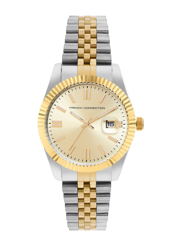 French Connection Men Dial & Stainless Steel Bracelet Style Straps Analogue Watch FCP41TM