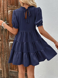 DressBerry Puff Sleeve A-Line Dress