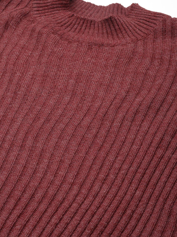 DressBerry Women Ribbed Acrylic Winter Co-Ords