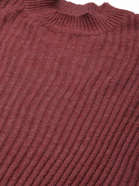 DressBerry Women Ribbed Acrylic Winter Co-Ords