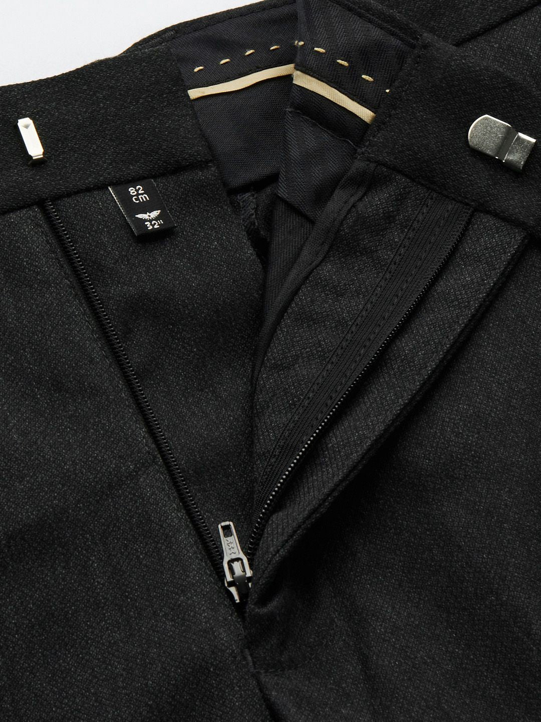 Park Avenue Men Charcoal Smart Trousers