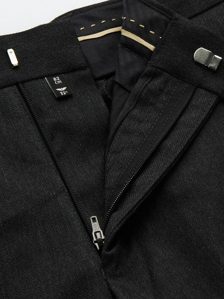 Park Avenue Men Charcoal Smart Trousers