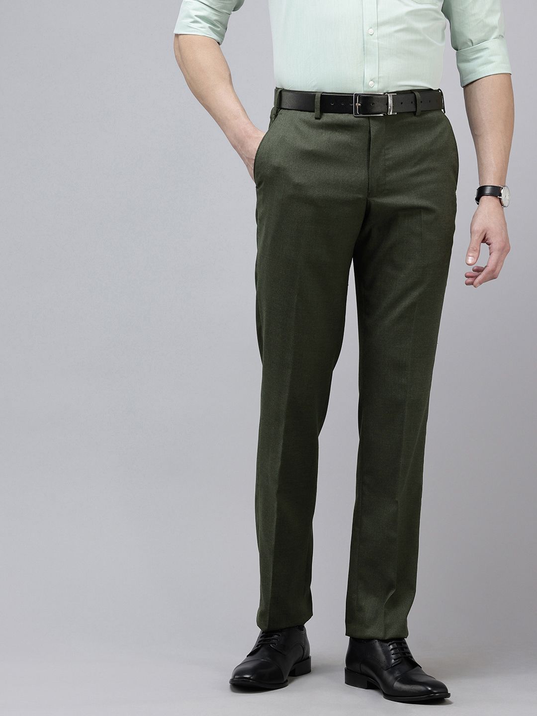 Park Avenue Men Regular Fit Formal Trousers
