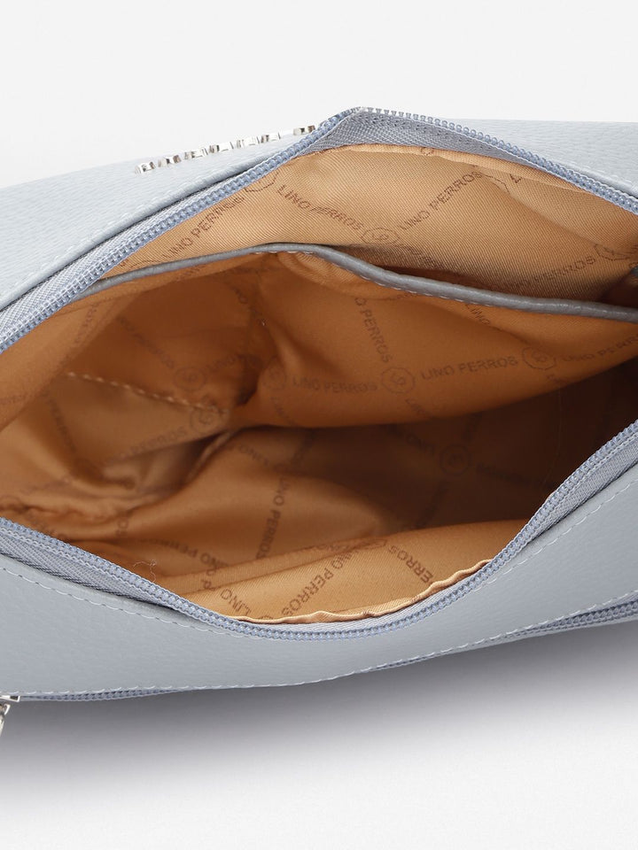Lino Perros Textured Structured Baguette Bag