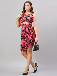 Antheaa Print Bodycon Dress