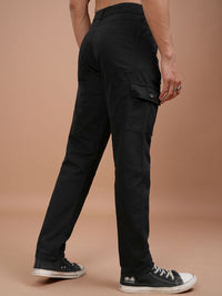 HIGHLANDER Men Tapered Fit Mid-Rise Cotton Cargo Trousers