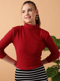 STREET 9 High Neck Fitted Top