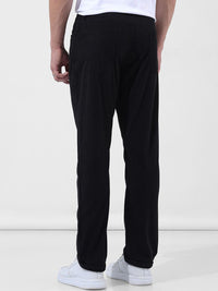 The Indian Garage Co Men Textured Straight Fit Trousers