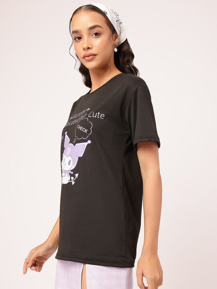DressBerry Kuromi Graffiti Drop-Shoulder Tee