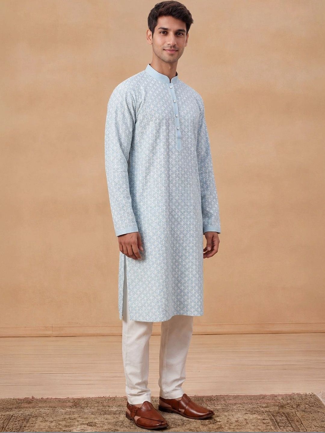 Rumah Chikankari Men Kurta