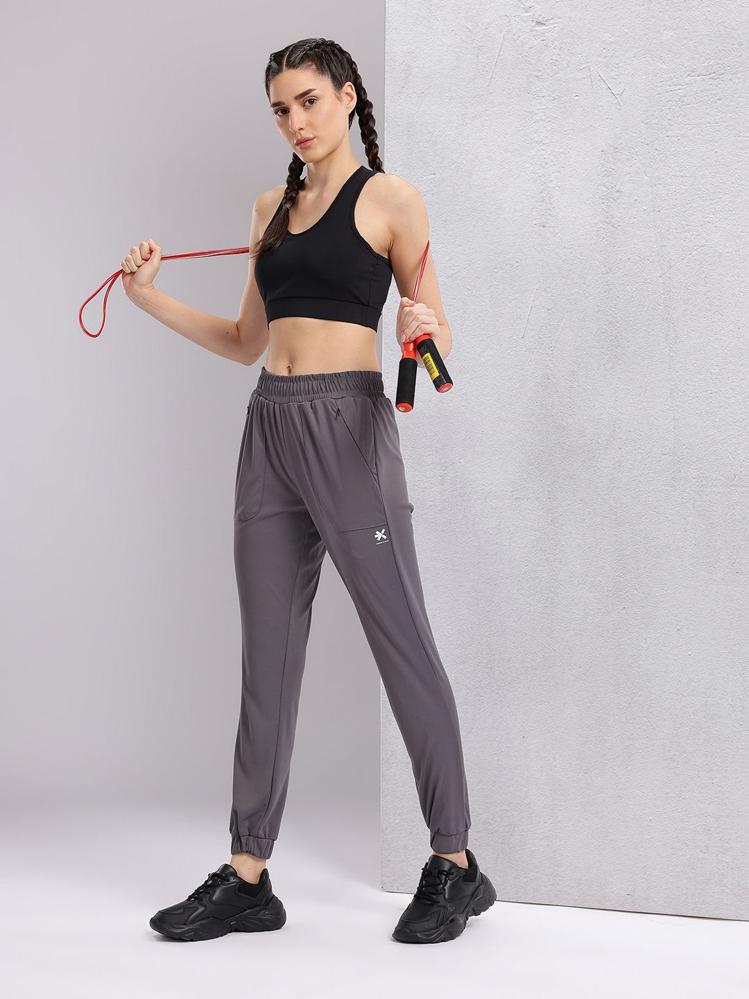 HRX by Hrithik Roshan Women Mid-Rise Regular Fit Training Joggers