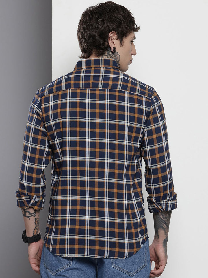 The Indian Garage Co Slim Fit Checked Casual Shirt
