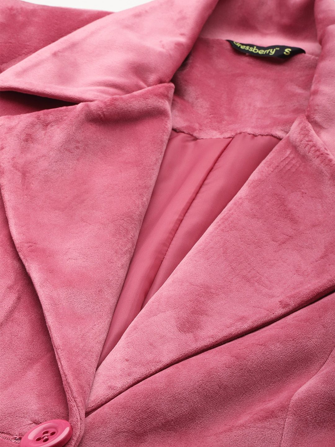 DressBerry Notched Lapel Collar Overcoat