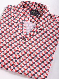 The Indian Garage Co Men Slim Fit Opaque Printed Party Shirt