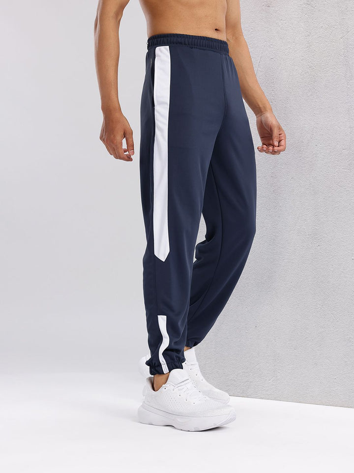 HRX by Hrithik Roshan Men Side Striped Rapid-Dry Mid-Rise Training Joggers