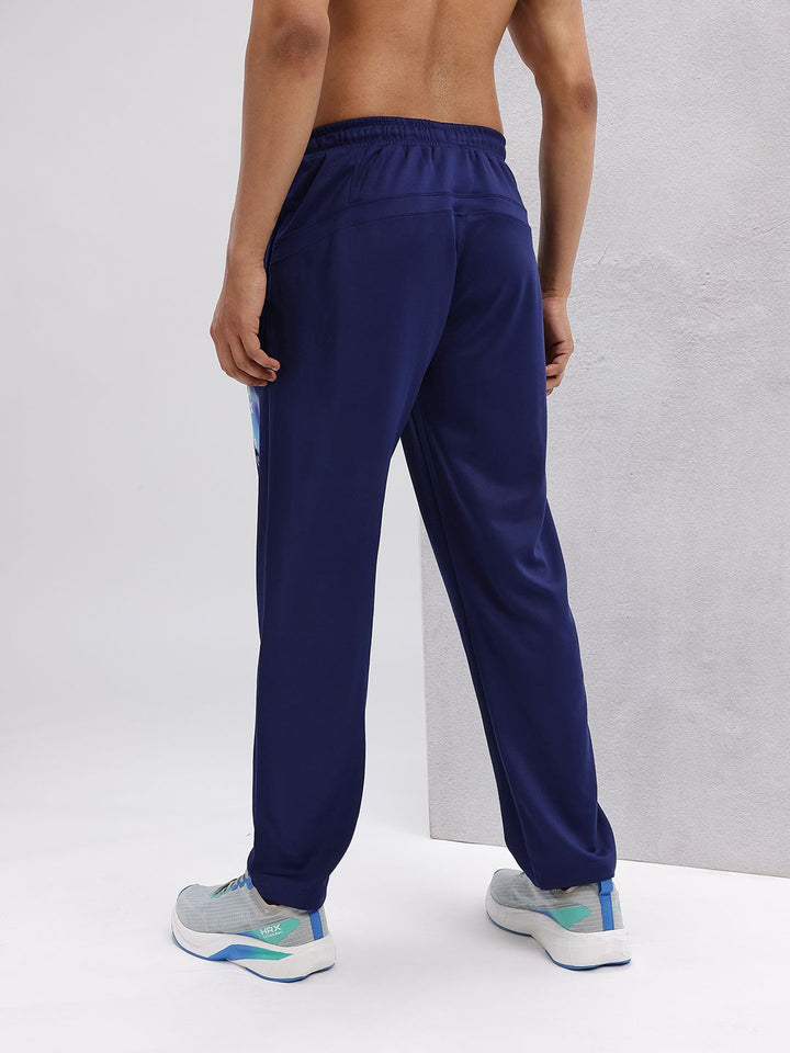 HRX by Hrithik Roshan Men Brand Logo Print Detail Mid-Rise Rapid-Dry Running Track Pants