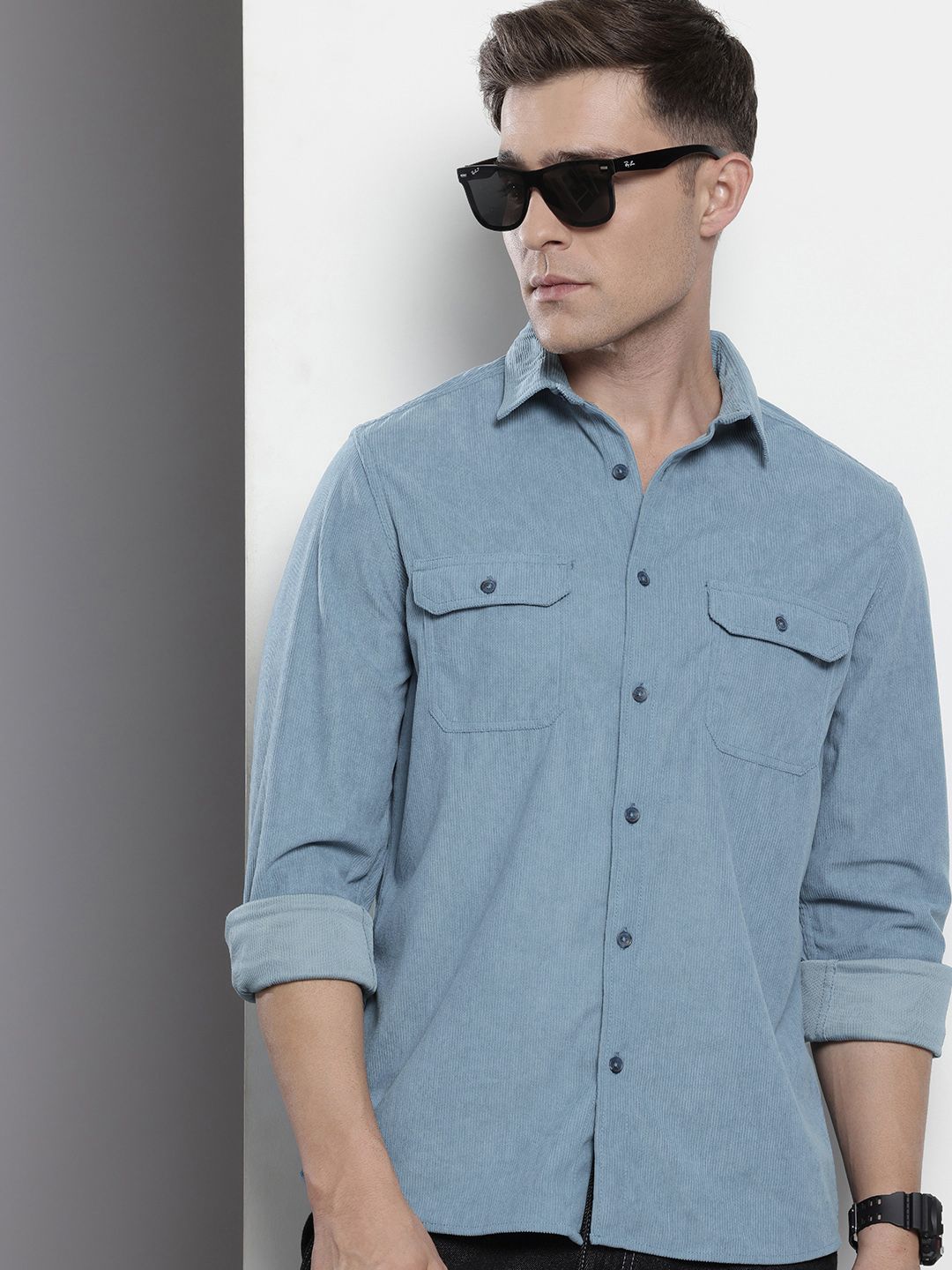 The Indian Garage Co Corduroy Casual Shirt