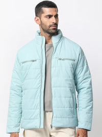 RARE RABBIT Men Beylor Puffer Mock Collar Padded Jacket