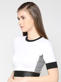 Being Human Round Neck Crop Top