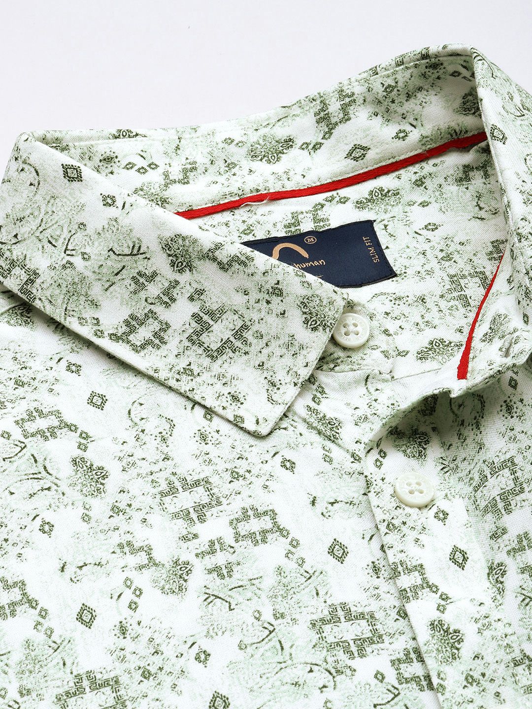 Being Human Slim Fit Ethnic Printed Casual Shirt