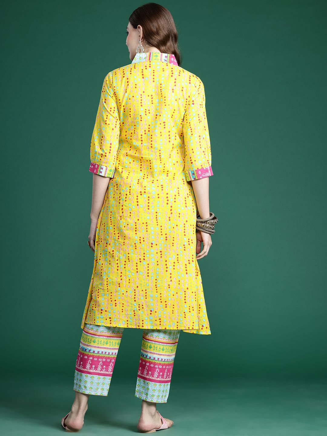 Indo Era Printed Pure Cotton Kurta with Trousers