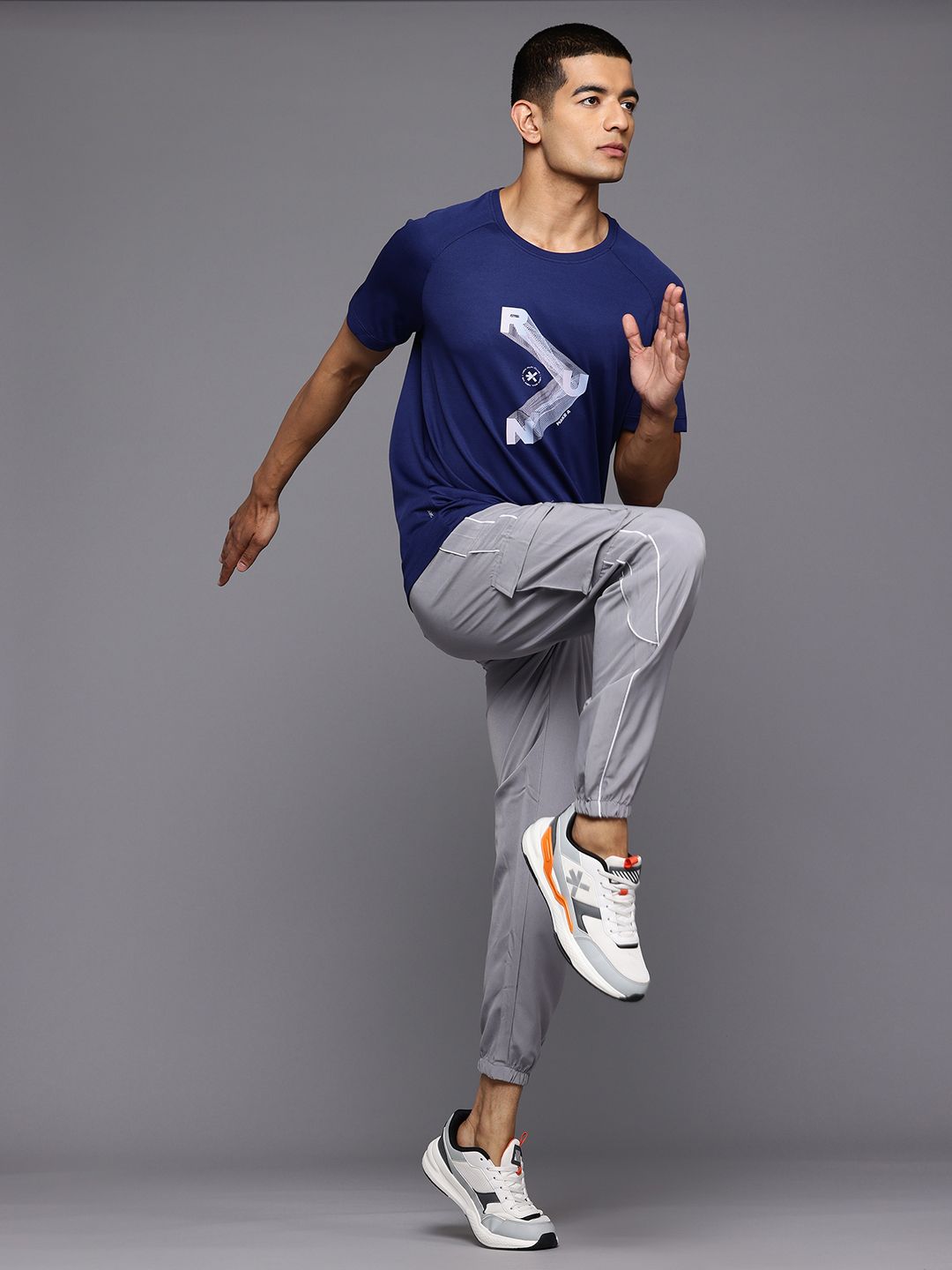 HRX by Hrithik Roshan Typography Printed Rapid-Dry Running T-shirt