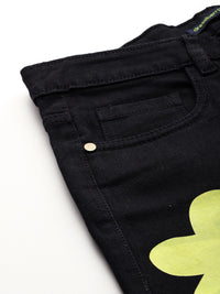 DressBerry Women Flared Printed Stretchable Jeans