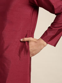 SOJANYA Mandarin Collar Regular Kurta with Churidar with Woven Design Nehru Jacket