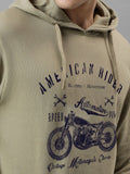 ADRO Men Printed Hooded Pullover Sweatshirt