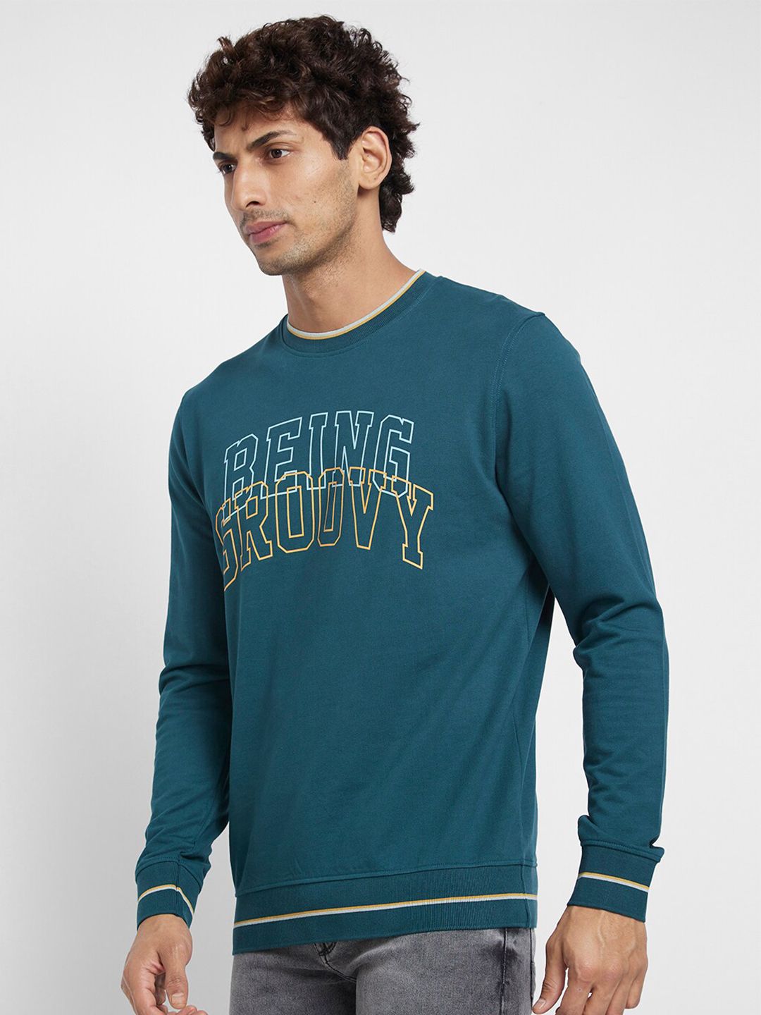 Being Human Typography Printed Pullover